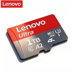 레노버 고속 마이크로 SD 카드 512GB A2 U3 V30 메모리 DJI 드론 GoPro 카메라용 어댑터 포함 TF 플래시