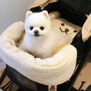 애견 강아지 차량용 베어 카시트 유모차 가드 쿠션
