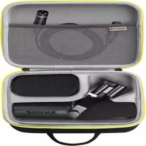 YOTESO 하드 카메이징 케이스는 Shure SM7dB/MV7 보컬 다이내믹 마이크와 호환되며 EVA 소재로 제작되어