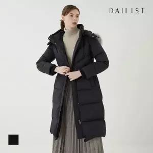 [데일리스트] 폭스후드 슬림핏 롱다운_MDBKD3WA321