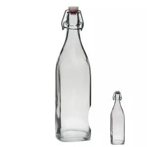 [하프클럽/알티피아]보르미올리 사각 스윙유리병 1000ml 투명