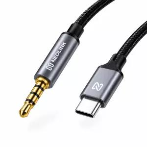 네오링크 C타입 AUX 3.5mm 케이블 DAC칩 내장 차량용 오디오