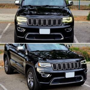 Jeep Grand Cherokee 2017 2020 앞 범퍼 하단 그릴 센터 메쉬 및 베젤 크롬 68310773AB, 5ZM53SZ0AA