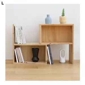 고급삼나무폭조절 DIY책장480 2p 1세트선반 수납장 원목 DIY 조립 정리 꽂이 인테리어소품 북선반 다용도