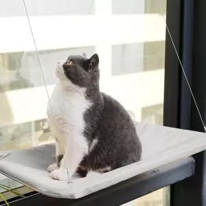 고양이 창문 해먹 사각 침대 유리창 캣타워 흡착식