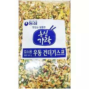건더기스프 (농심 500g) 우동 고명 건스프 말린 요리용 조리용 면요리 봉지