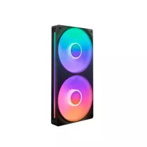 NZXT 블랙 F280 RGB CORE 쿨링 케이스 팬 FDB LED BNS