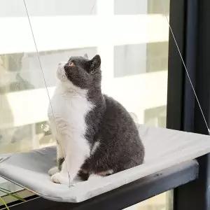 고양이 창문 해먹 사각 침대 유리창 캣타워 흡착식