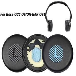 [호환품]보스 호환 QC3 On Ear/OE 헤드폰 메모리 폼 이어 패드 소프트 단백질 귀마개 용 새 쿠션 교체