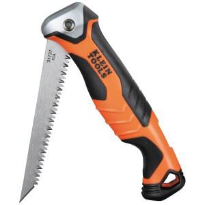 KLEIN TOOLS 31737 접이식 잽톱 / 180도 및 125도 락백 기능과 테더 홀이 있는 건식 핸드톱
