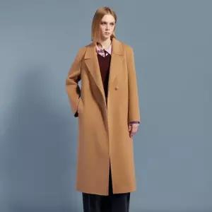 듀엘 알파카 블렌드 핸드메이드 싱글 롱 코트 D254MSG920A