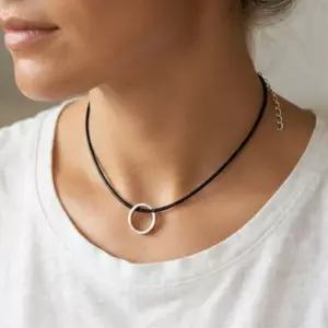 송히어로 DIY 목걸이 만들기용 끈 여자가죽목걸이줄