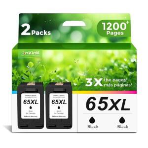 65XL BLACK INK CARTRIDGE REPLACEMENT FOR hp호환 65 HP65 XL HP65XL | ENVY 5055 5000 5052 5010 5070 5014 DESKJET 3755 3700 2600 3722 3772 3752 2652 2655 2622 2640 PRINTER BK 2 PACK