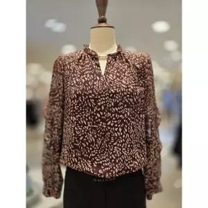 조이너스 슬릿넥 악세사리 포인트 티어드 소매 블라우스 JAFW9-WRB150 2842801