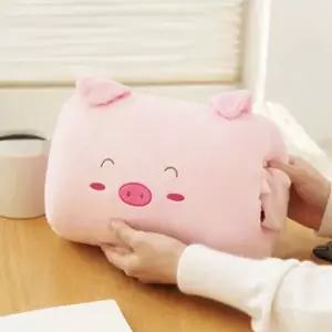[콩심팥심]포근한 캐릭터 낮잠쿠션 등받이쿠션 베개겸용 책상휴식용 여행용