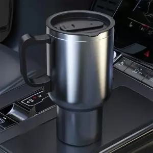 500ML 12V 차량용 가열컵 보온 물컵 여행용 머그컵 병 자동차 전기 주전자 차량용 가열컵 스테인리스 보온