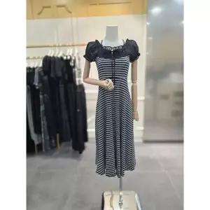 [에고이스트] 셔링 배색 스트라이프 원피스 ES3JO700SR 2834430