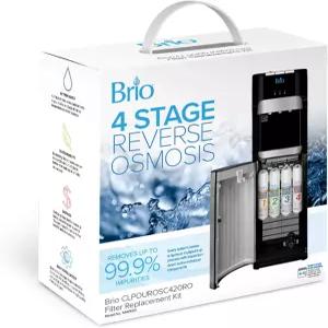 Brio 4단계 RO 역삼투압 정수기 필터 교체 키트 워터 디스펜서 모델용 CLPOURO420SCV2 및 CLPOUROSC420RO
