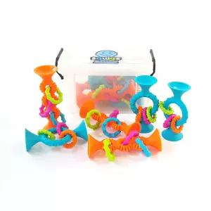 스퀴즈 핍스퀴즈룹스 세트 실리콘 치발기 핍스퀴즈룹스세트 아기딸랑이 치아발육 (6pcs)