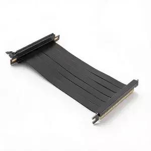 PCIE 3.0 X16 라이저 케이블 180도 고속 플렉시블 듀얼 리버스 커넥터 G 그래픽 카드 확장 수직 장착용