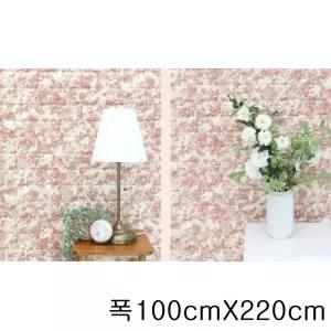 쿠션블럭 폼블럭 마블링 브라운 100X220 벽돌폼브릭 결로방지 단열 벽지시트지 방풍 방한