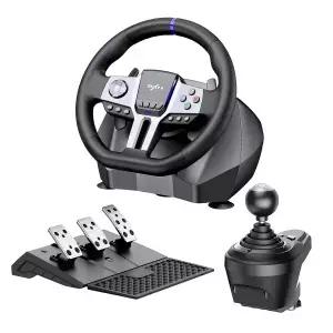 PXN V9 GEN2 게이밍 스티어링 휠 - PC Xbox PS4용 270°/900 USB 심 레이싱 홀 페달 H 시프터 듀얼 패들