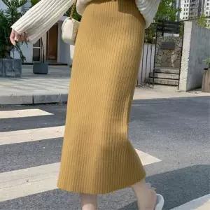 골지롱스커트 뒷트임 슬림 밴딩치마 롱스커트코디 데일리스커트 데일리룩 하객원피스 코디하기좋은 하객룩