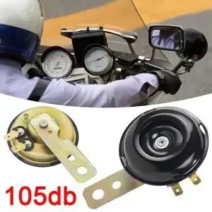 오토바이 경적 12V 15A 슈퍼 시끄러운 방수 라운드 범용 스피커 Mopeds 전자 자전거 스쿠터 Elec R6G3