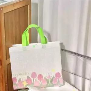 [제이큐]선물용 쇼핑백 종이 핸드백형 데일리 매장용 디자인 옷가게 재사용