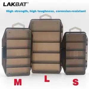LAKBAT 5칸 낚시 도구 상자 미끼 용 휴대용 대형 보관 케이스 잉어 페스카 장비 액세서리