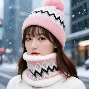 방한 넥워머 겨울 커플룩 등산 목도리 캠핑 모자 방울비니 아웃도어 방풍