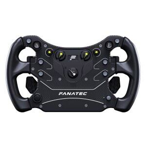 FANATEC 심 레이싱 CSL Steering Wheel GT3 u2013 PC, Xbox CRD-9020021-WW | 오버몰드 러버 그립, 커스텀 마그네틱 시프터, 아날로그 패들 2개, OLED 디스플레이, QR2 Lite Wheel-Side 사전 설치됨