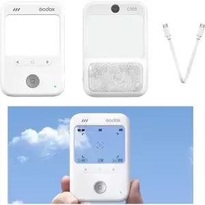 Godox C100 라이트 미터 카메라 투명 광학 뷰파인더 실시간 노출계 필름 사진용 휴대용 4비율 및 USB-C