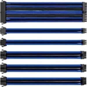 Thermaltake TtMod 슬리브 연장 전원 공급 케이블 키트 ATX/EPS/8핀 PCI-E/6핀 콤브 포함 블루/블랙