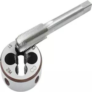 Hordion M12 x 1.5mm 탭 및 다이 세트 고속강 나사 라운드 가공용 오른손식 머신