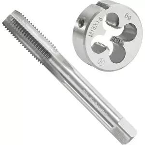 아세틸 M13X1.5 머신 탭 및 다이 세트 오른손용 M13 x 1.5 HSS 스레드 합금 공구강 원형 나사산 제작