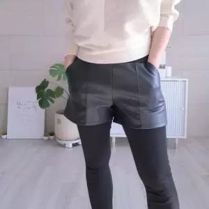 머스트핑크 [리본크림] 국산 가죽반바지레깅스 레더기모 XL 9235740A)