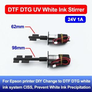 엡손 프린터 용 모터 62mm  98mm 24V 1A가있는 DTF 흰색 잉크 교반기 DIY DTG UV CISS ET8550 XP15000 XP60