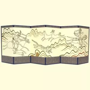 어르신 전통민화 수렵도 병풍만들기 5세트 선물 겨울방학 대량구매 설