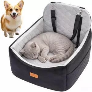 30파운드(약 13.6kg)까지의 개/고양이용 카시트 및 반려동물 부스터 시트 소형/중형 적합 메모리폼 소재