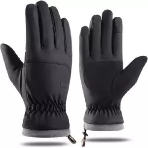 남성용 겨울 스키 장갑-여성용 보온 워터텍스처-발수-터치스크린-자전거용