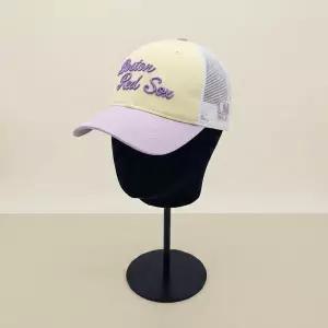 MLB 키즈 여아 스트릿 리본 메쉬캡 보스턴 레드삭스 L.YELLOW COP 7FCPB0563 43YEL