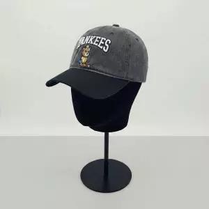MLB 키즈 메가베어 워싱 배색 볼캡 뉴욕양키스 GRAY COP 7ACPC046N 50GRD