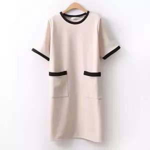 [하프클럽/] 왓슨배색원피스 NB9019M605 빅사이즈