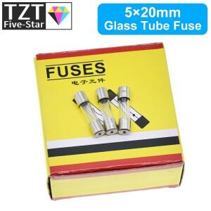 TZT 10PCS 5x20mm  블로우 유리관 퓨즈 0.2A 1A 2A 3A 4A 5A 6A 8A 250V