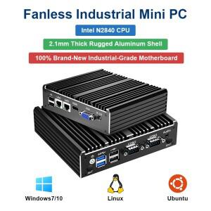 탑톤 컴팩트 팬리스 미니 소형 PC 인텔 셀러론 N2840 N2930 J1800 듀얼 LAN DDR3L MSATA SSD 방화벽 NAS 컴