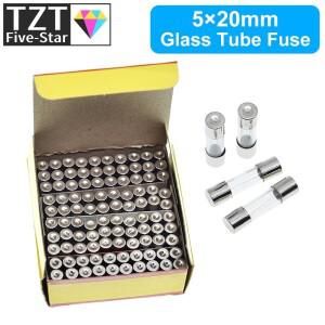 10PCS 5x20mm  불어 유리관 퓨즈 0.1A 1A 2A 3A 4A 5A 6A 8A 250V