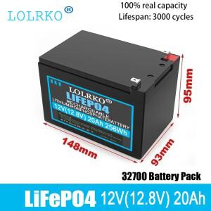 12V 8Ah/15Ah LiFePO4 배터리 내장형 BMS 3000+ 사이클 태양광/UPS/어군탐지기 검출기 파인더/RV/발전기/보