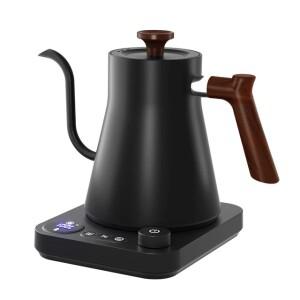 110V/220V 구즈넥 전기 주전자 스마트 온도 조절 냄비 1200W 급속 가열 304 스테인레스 스틸 라이너 900ml