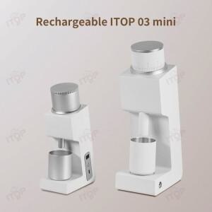 ITOP 03 미니 소형 커피 그라인더  C 충전식 휴대용 38mm 6코어 스테인레스 스틸 버